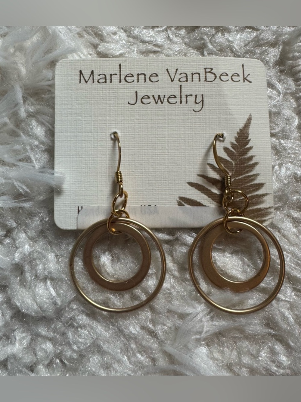 Handmade Double Ring Earrings